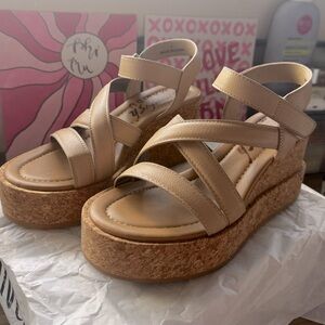 Chunky wedge heels
